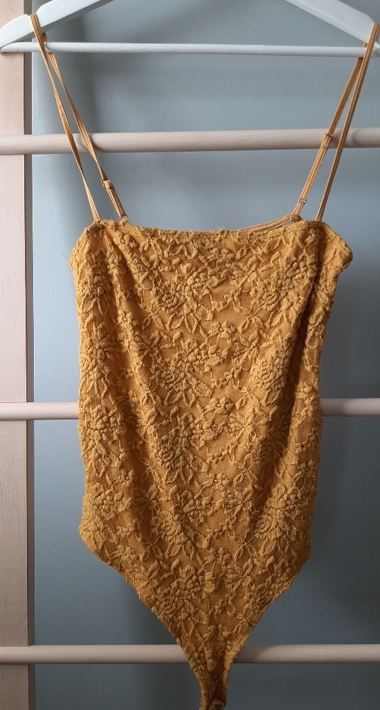 Mustard yellow Dynamite bodysuit